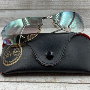Ray Ban RB3179 Top Bar Oval Wrap Sunglasses Made Italy Unisex